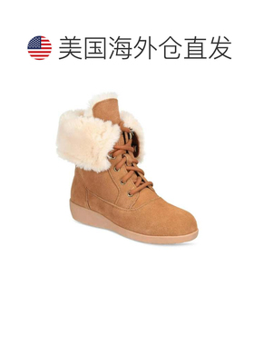 自营Style & Co. Aubreyy Boots Women's Brown Suede Ankle Wint