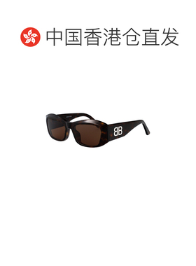 香港直邮BALENCIAGA 女士眼镜 BB0397SA002 SS2026 黑色 方框太阳