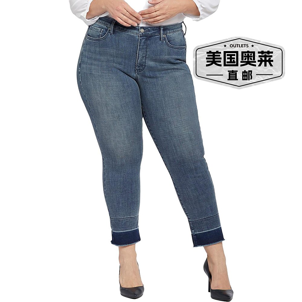 nydjPlus Sheri Slim 女式 Lift Tuck Technology 原始下摆九分牛 - 图0