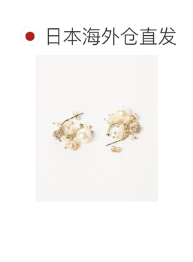 日本直邮BEAMS HEART 混合珍珠 流苏 耳环