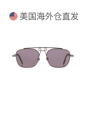自营Calvin Klein Titanium Grey Pilot Men's Sunglasses CKNYC1