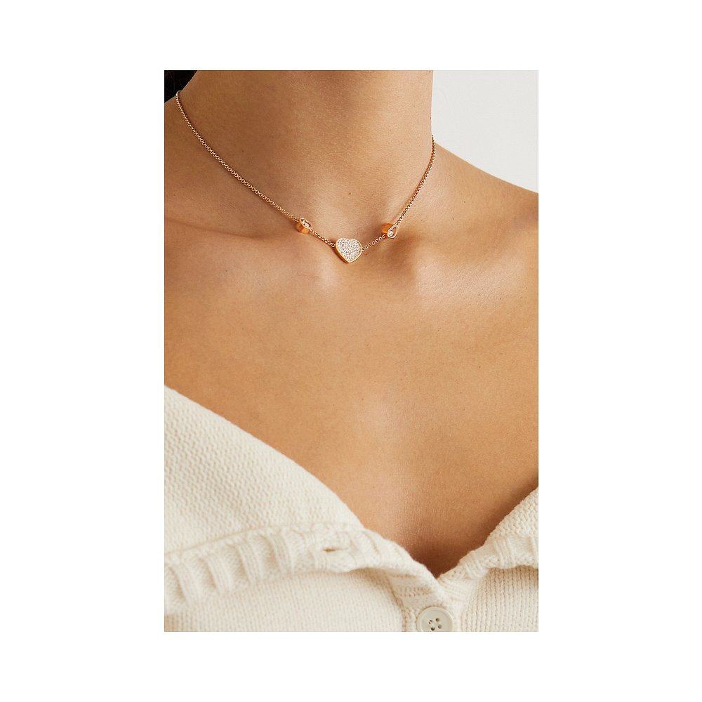 香港直邮潮奢chopard女士心形项链 天猫国际全球探物项链