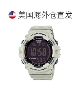 自营Casio Men’s White Digital Watch with Black Dial - AE-15