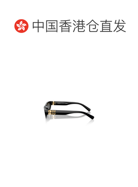 香港直邮MIU MIU 女士眼镜 MU07ZS1AB5S0 CO 黑色 徽标太阳镜