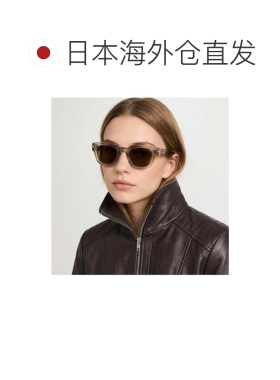 日本直邮SAINT LAURENT 太阳镜 SL 675 威灵顿款 004 透明米色