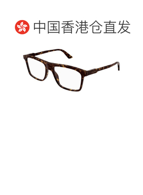 香港直邮GUCCI 男士眼镜 GG1820O002 SS2026 深棕色 方框平光镜