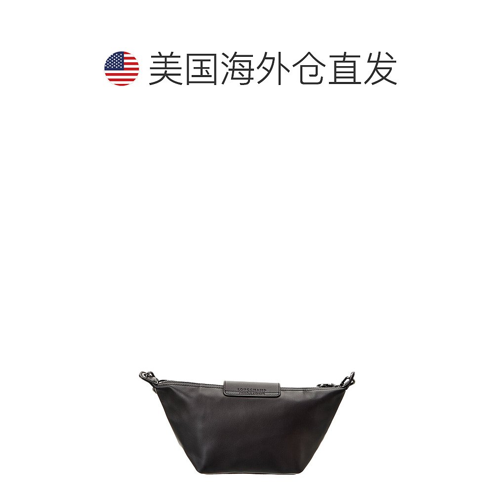 Longchamp Le Pliage Xtra XS 皮革斜挎包 - 黑色 【美国奥莱】直 - 图1