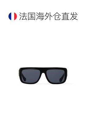 自营欧洲直邮LV路易威登 Flower男士黑色醋酸纤维方形太阳眼镜