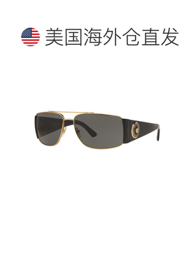 自营versaceVE2163 100287金色/黑色/灰色-金色/黑色 美国奥莱直