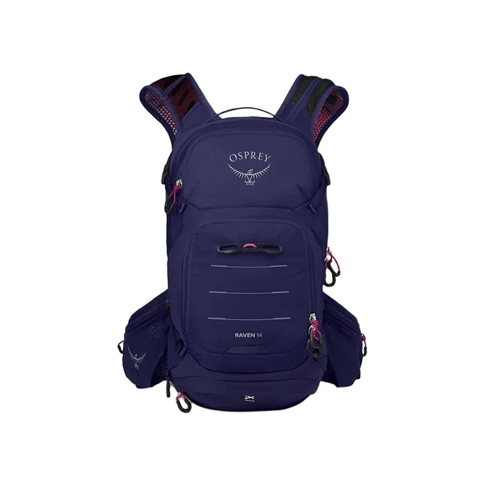 香港直邮OSPREY女款14L Raven品牌徽标户外包尼龙 深紫红 - 图2