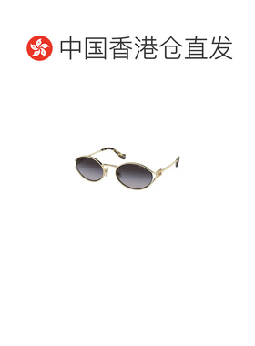 1h可退 香港直邮Miu Miu 缪缪 女士 徽标太阳镜 MU52YS metal金属