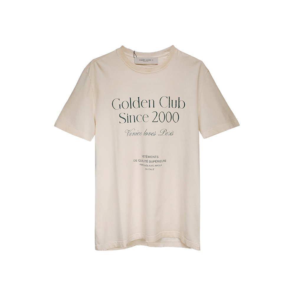 香港直邮GOLDEN GOOSE DELUXE BRAND 黄色男士T恤 GMP01220-P0013 - 图0