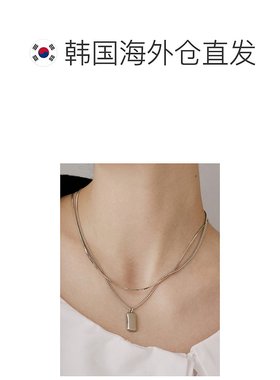 韩国直邮VINTAGE HOLLYWOOD 男士项链VH2411NE071M Square Coin N