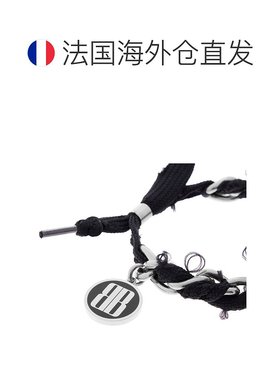 自营欧洲直邮Balenciaga巴黎世家 Nano女士银色/黑色黄铜BB标识手