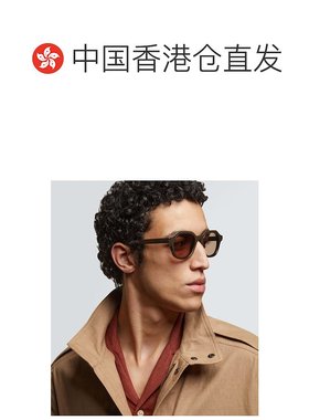 1h可退 香港直邮Zegna 杰尼亚 男士 圆形太阳眼镜 brown棕色 舒适