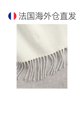 自营欧洲直邮Ralph Lauren拉夫劳伦 女士白色/浅麻灰色羊毛流苏围