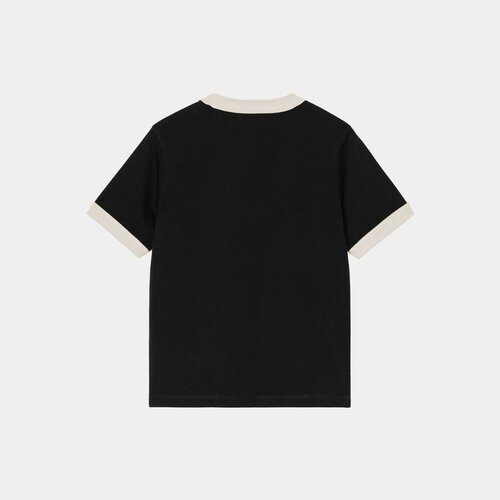 自营欧洲直邮Carhartt WIP Outlaw Star女士黑色/白色棉质印花短T - 图3