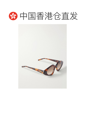 香港直邮LOEWE 罗意威 女士 窄款猫眼龟甲色醋纤太阳眼镜 LW40185
