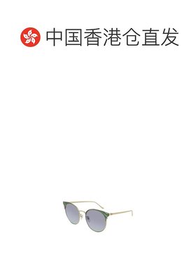 香港直邮GUCCI 女士眼镜 GG0402S005 AW2021 灰色 徽标细节太阳镜