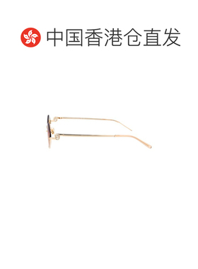 1h可退 香港直邮Gucci 古驰 女士 金色太阳镜 GG1604S metal金属