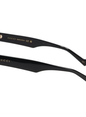 日本直邮Gucci 男女士太阳镜亚洲版型防紫外线黑色棕色GG1430SK