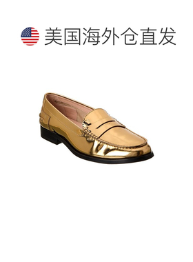 自营tod'sTOD’s Logo Leather Loafer - gold 美国奥莱直发女鞋