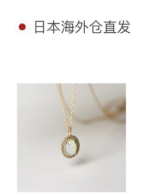 1h可退 日本直邮cui-cui 天然欧泊尔钻石K10YG黄金项链 783325
