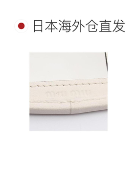 日本直邮中古Miu Miu缪缪女S级99新Key钥匙牛皮钥匙扣白色