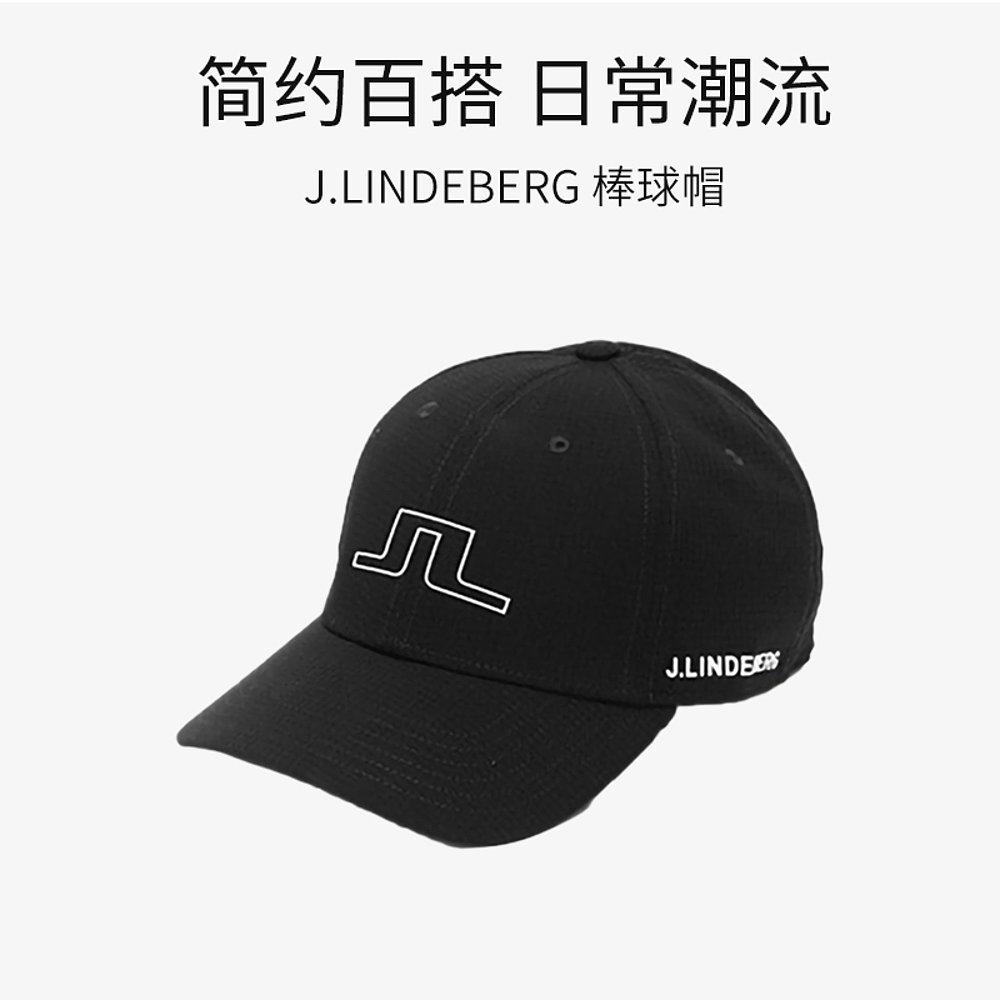 韩国直邮j.lindeberg棒球帽黑色时尚简约百搭日常GMAC06358-9999,淘宝优惠券,粉丝福利购,淘宝优惠卷