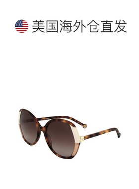 自营Carolina Herrera Women's Havana Ivory 58mm Sunglasses -