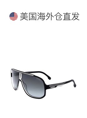 自营 Carrera男式63毫米灰色太阳镜-黑白 美国奥莱直发卡雷拉