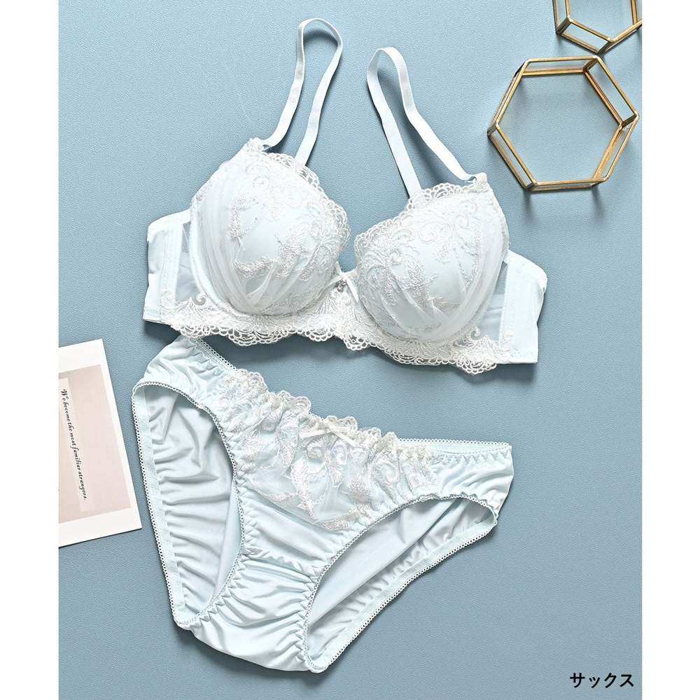 日本直邮Honeys 蕾丝刺绣文胸套装 女士内衣 [HN6029EW011677],淘宝优惠券,粉丝福利购,淘宝优惠卷