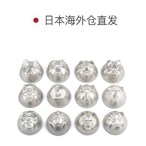 日潮跑腿NOUSAKU能作十二生肖酒杯带木盒清酒锡杯手工酒具酒盅 - 图1