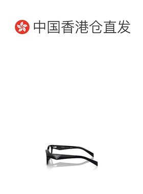 香港直邮PRADA 女士眼镜 PRA11VD16K1O1 AW2024 黑色 全框平光镜