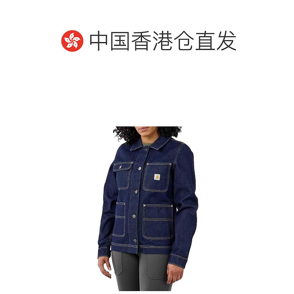 香港直邮潮奢 Carhartt 卡哈特 女士Chore 宽松款牛仔大衣 - 图1