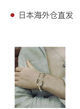 1h可退 日本直邮LIDNM 男装 开口手镯 宽松设计 U型饰件 SILVER92