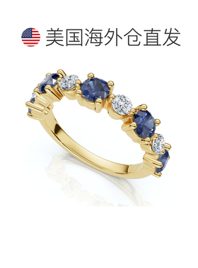 自营pompeii31Ct Sylvia Blue Sapphire & Diamond Wedding Ring