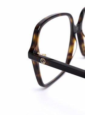 GUCCI 女士眼镜 GG1003O002 SS2024 黑色 GG1003O