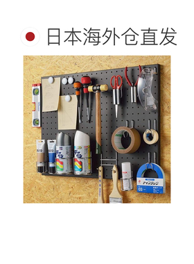 【日本直邮】sanka钢制 磁吸式冲孔板 孔距25mm黑色 宽30深1.8高4