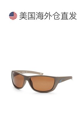 自营Skechers 男式 63 毫米哑光金太阳镜 - 哑光金 美国奥莱直发