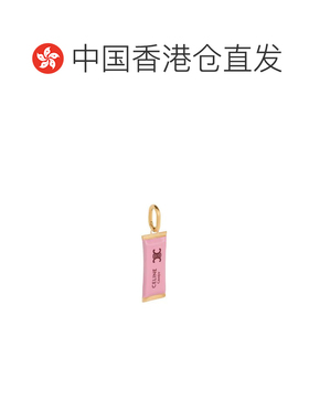 香港直邮CELINE 女士项链 B10773F63GJZ5 SS2026 粉红色 徽标吊坠