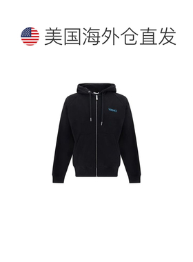 自营Versace Cotton Men's Sweatshirt - black 美国奥莱直发