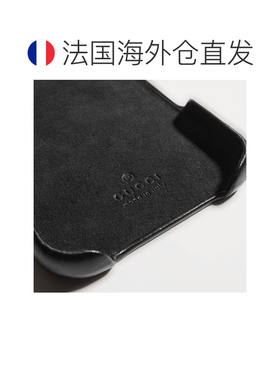 自营欧洲直邮GUCCI古驰 黑色GG帆布iPhone 17 Pro Max手机壳男女