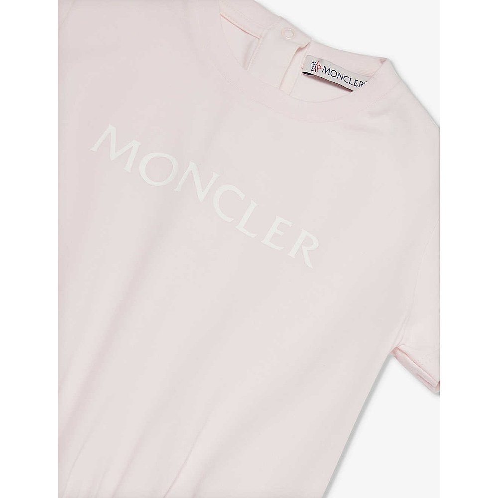 潮奢 Moncler 盟可睐 女童 Big Romper 6 个月 - 2 岁弹力连体 - 图0