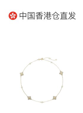香港直邮TORY BURCH 女士项链 163711782 SS2025 白色珍珠四叶草