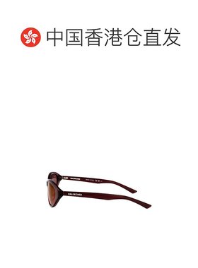 香港直邮BALENCIAGA 女士眼镜 BB0404SK003 SS2025 红色 全框太阳