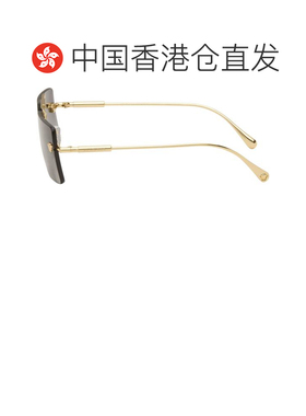 1h可退 香港直邮versace 范思哲 男士 金色无框太阳镜 0VE2245805