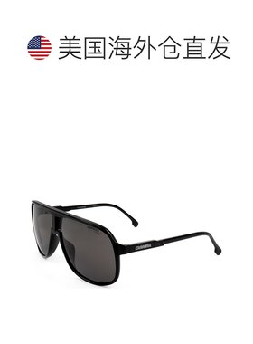 自营 Carrera男式62毫米灰色太阳镜-黑色 美国奥莱直发卡雷拉