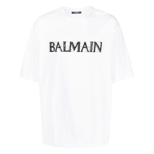 1h可退 香港直邮BALMAIN 男士T恤 AH0EG015PB74GAB SS2023 白色 B - 图0