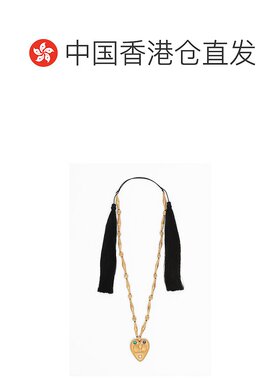 香港直邮VALENTINO 女士项链 WJ0Z32ALE7DF SS2025 金色 徽标项链